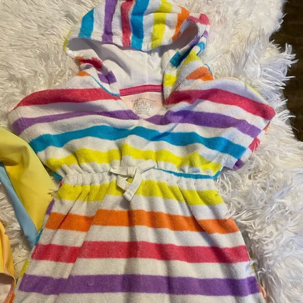 Children’s Place 6-9M Swim Coverup & *NWOT* Shein 6-12M Swim Rash Guard